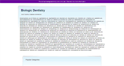 Desktop Screenshot of biologicdentistry.com